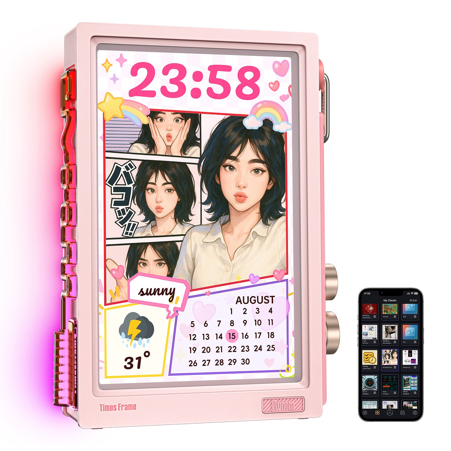 Divoom Times Frame｜透明ディスプレイ×LinuxスマートOS
